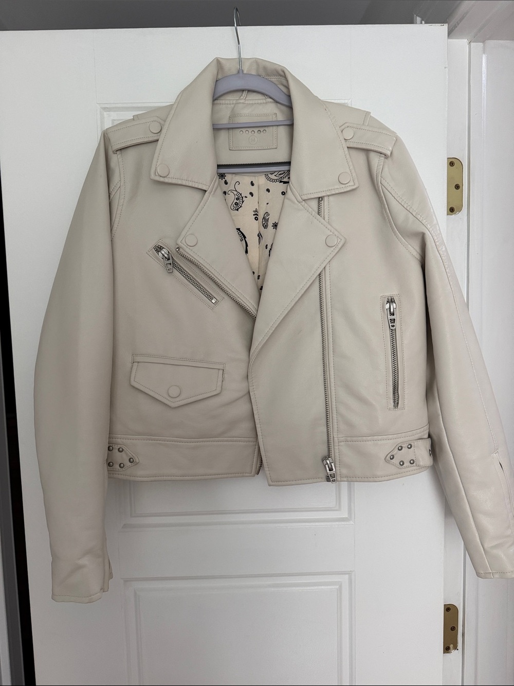 BlankNYC moto jacket in stone